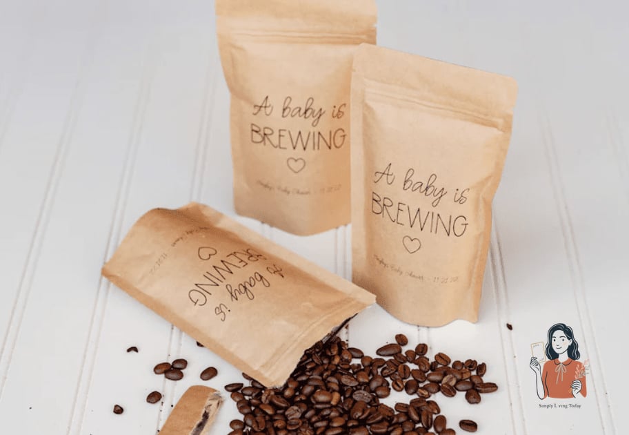 A Baby Is Brewing Baby Shower Favor Bag