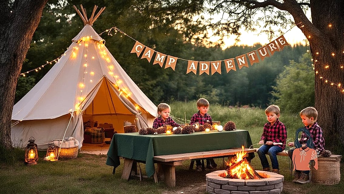 25 Outdoor Birthday Party Ideas for Kids That Are Totally Epic 9 Backyard Camping Sleepover Party