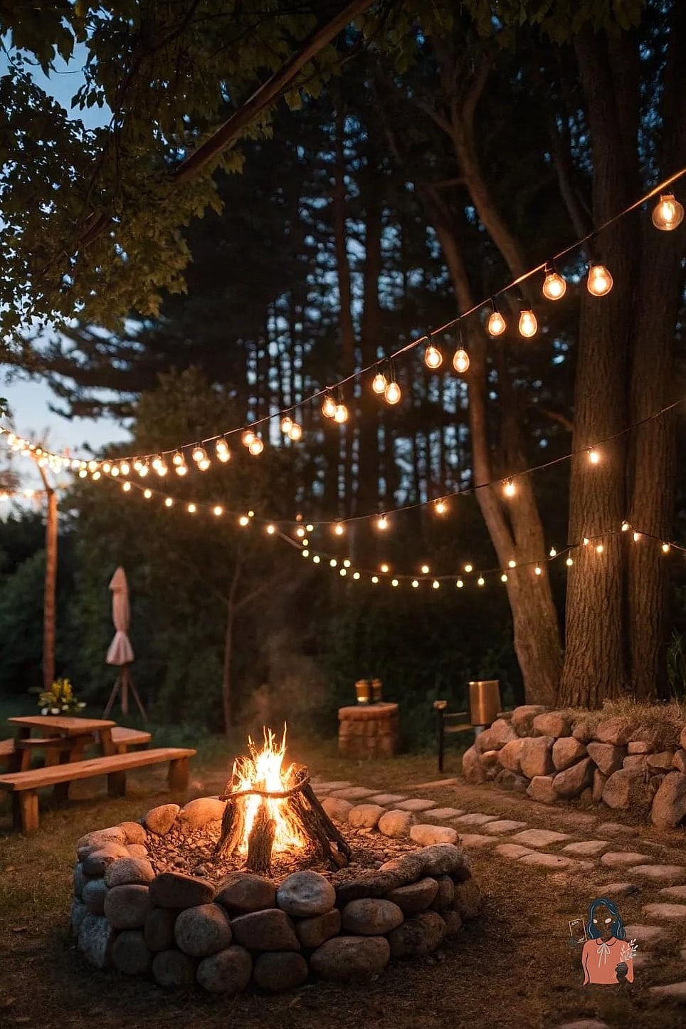 Backyard Camping Bonfire Experience