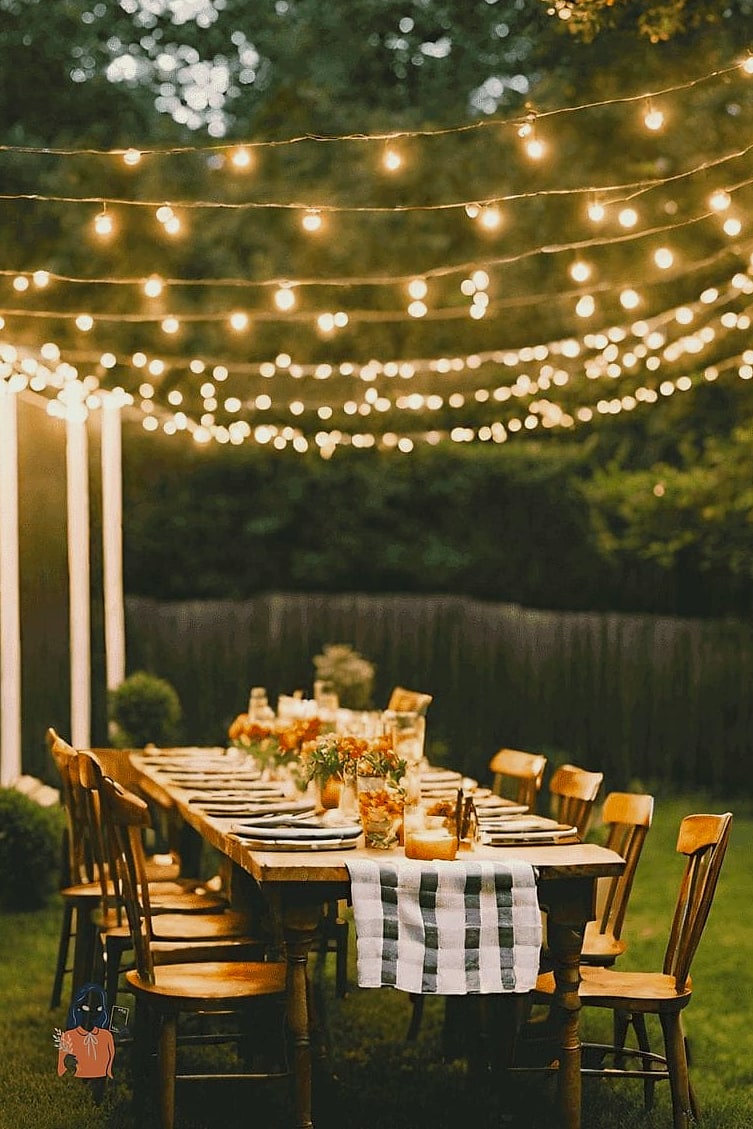23 Stunning 33Rd Birthday to Make It Truly Memorable 3 Backyard Dinner Under String Lights