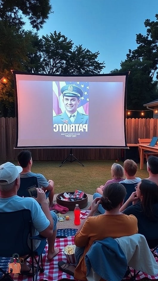 27 Stunning 4Th Of July Party Ideas to Make It Truly Memorable 6 Backyard Movie Night Under the Stars