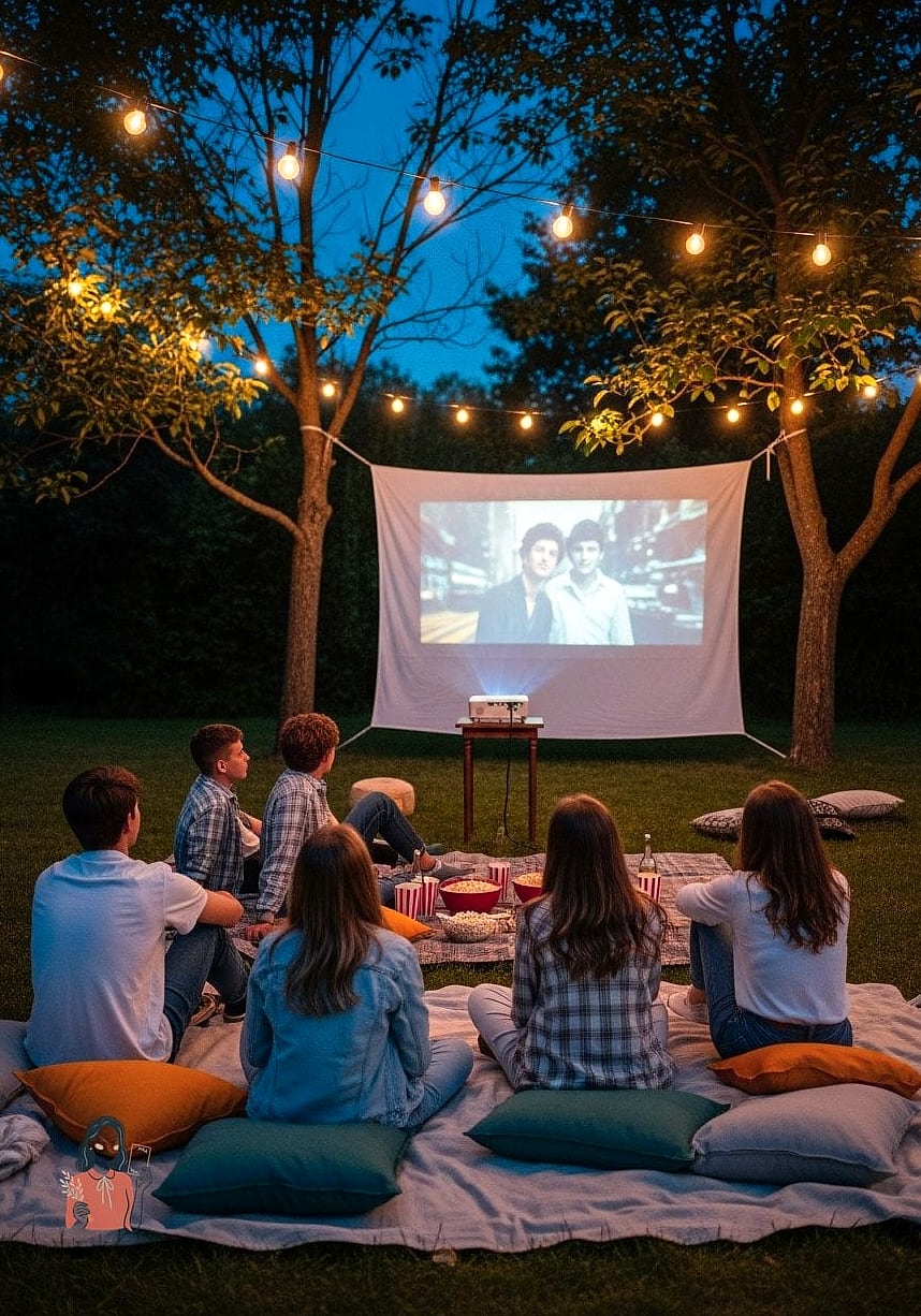 1. Backyard Movie Night Party