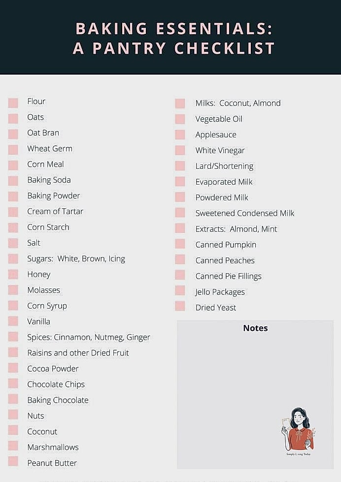 28 Helpful Grocery List Ideas Worth Pinning Right Now 20 19. The Baking Grocery List