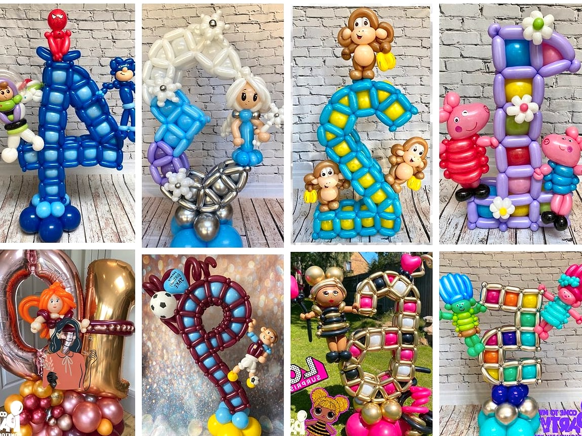 25 Clever Diy Balloon Decorations You Can Make This Weekend 8 Balloon Number Display