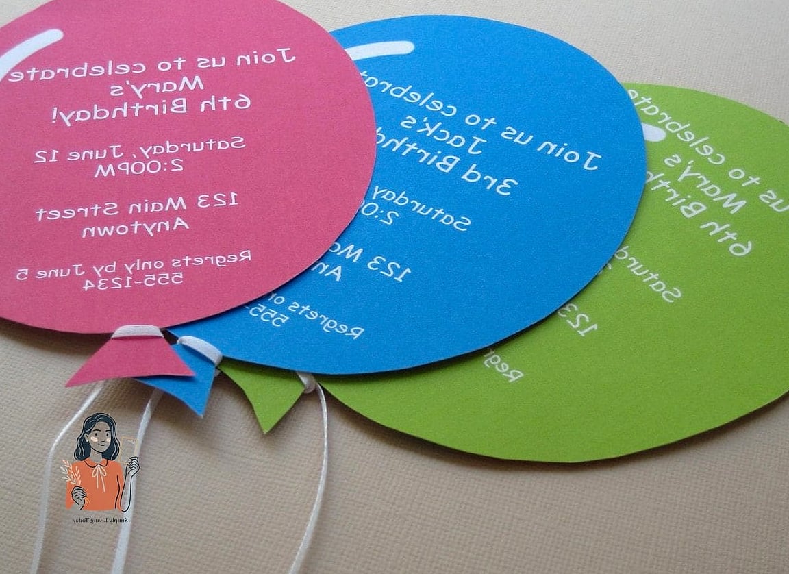 28 Simple Diy Invitations You Can Make This Weekend 5 Balloon Pop Reveal Invitations