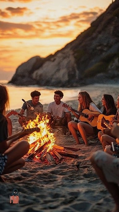 Beach Bonfire Party