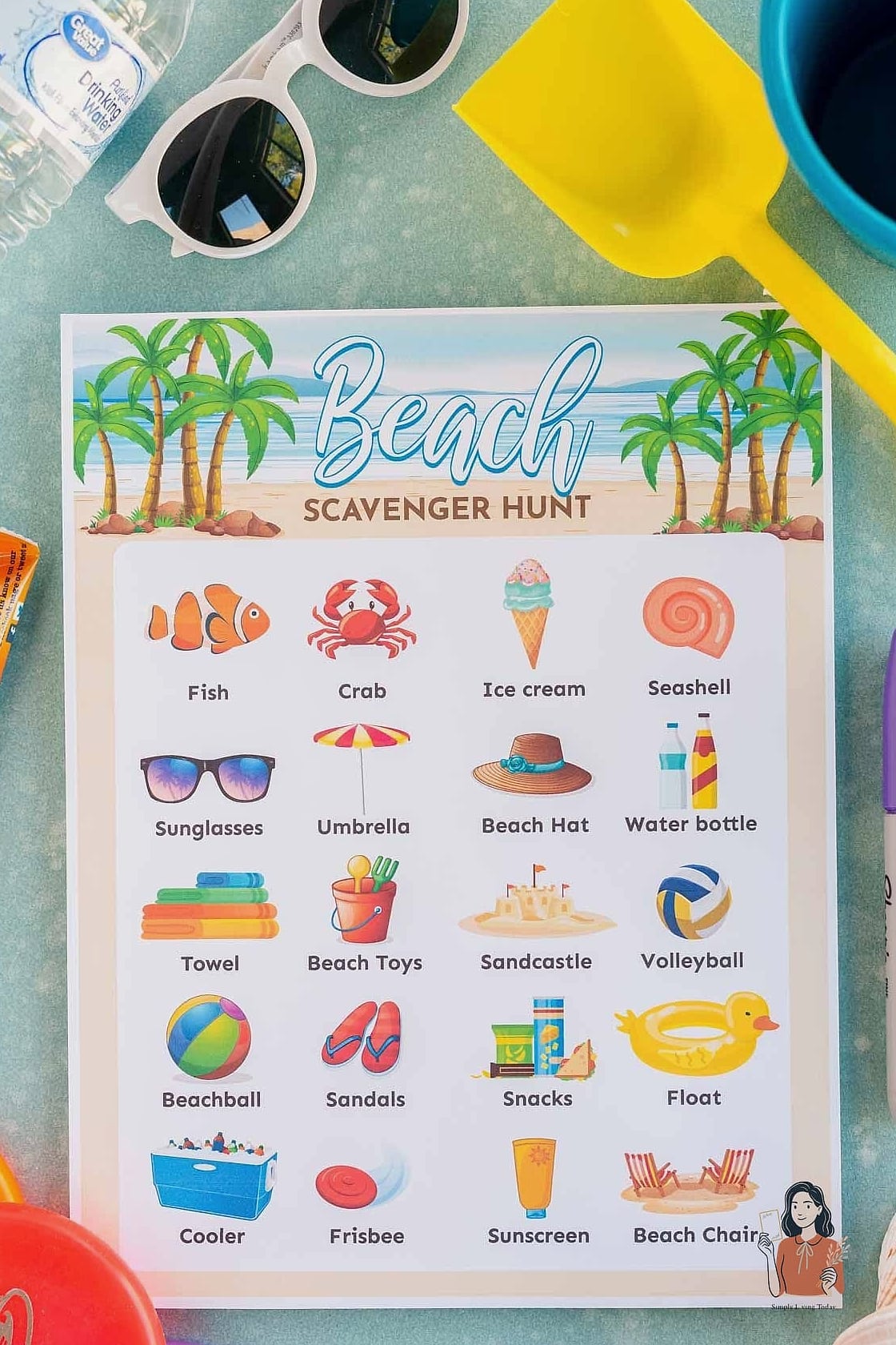 24 Unique Beach Party Ideas for the Best Party Ever 21 Beach Scavenger Hunt