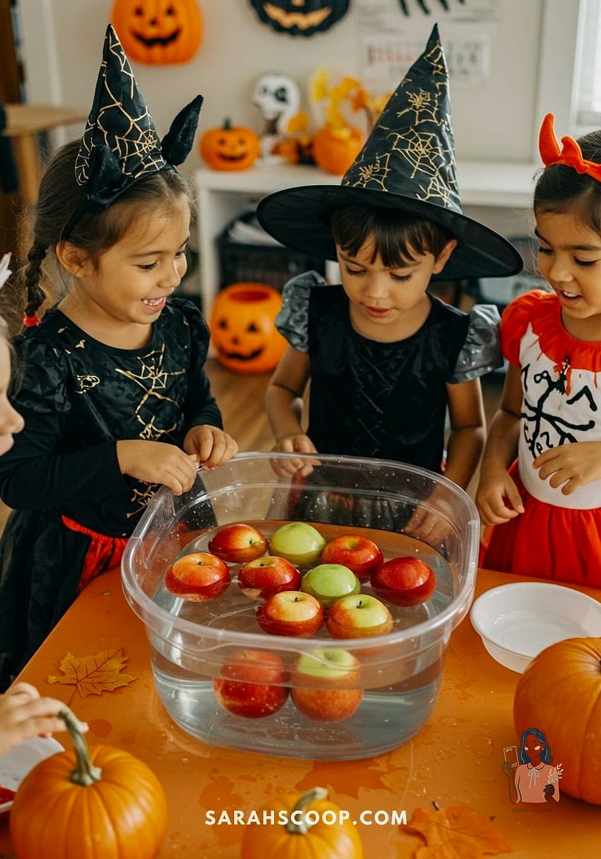 20 Fun Halloween Party Games Worth Stealing Right Now 17 Bobbing for Apples, Reimagined