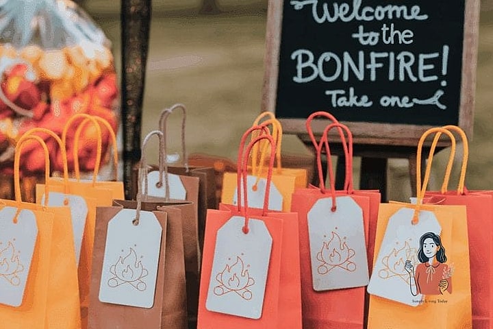 Bonfire Party Favor Bags