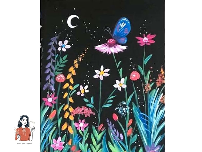 Butterfly Garden Canvas
