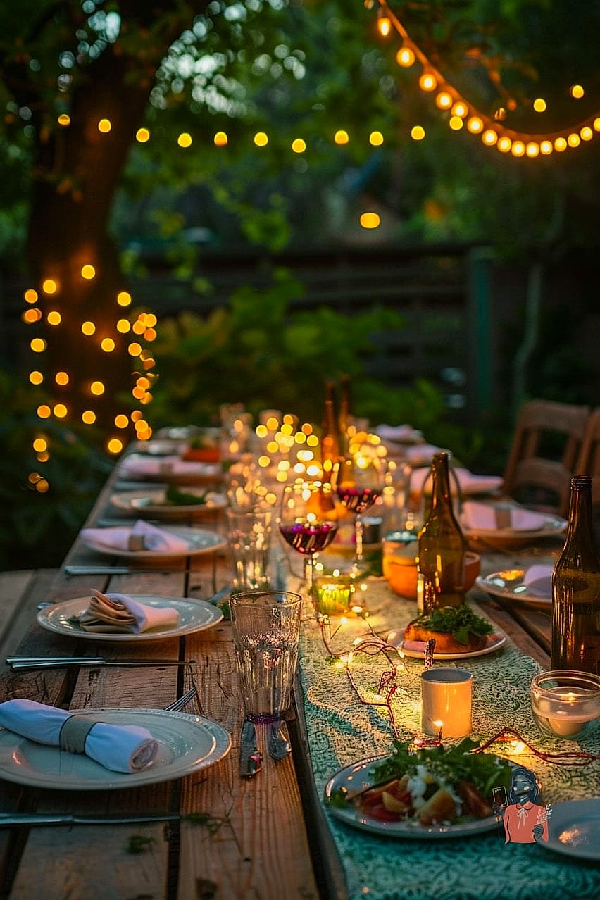 25 Amazing Backyard Dinner Party Ideas That Are Absolutely Perfect 2 Candlelit Bistro Dinner