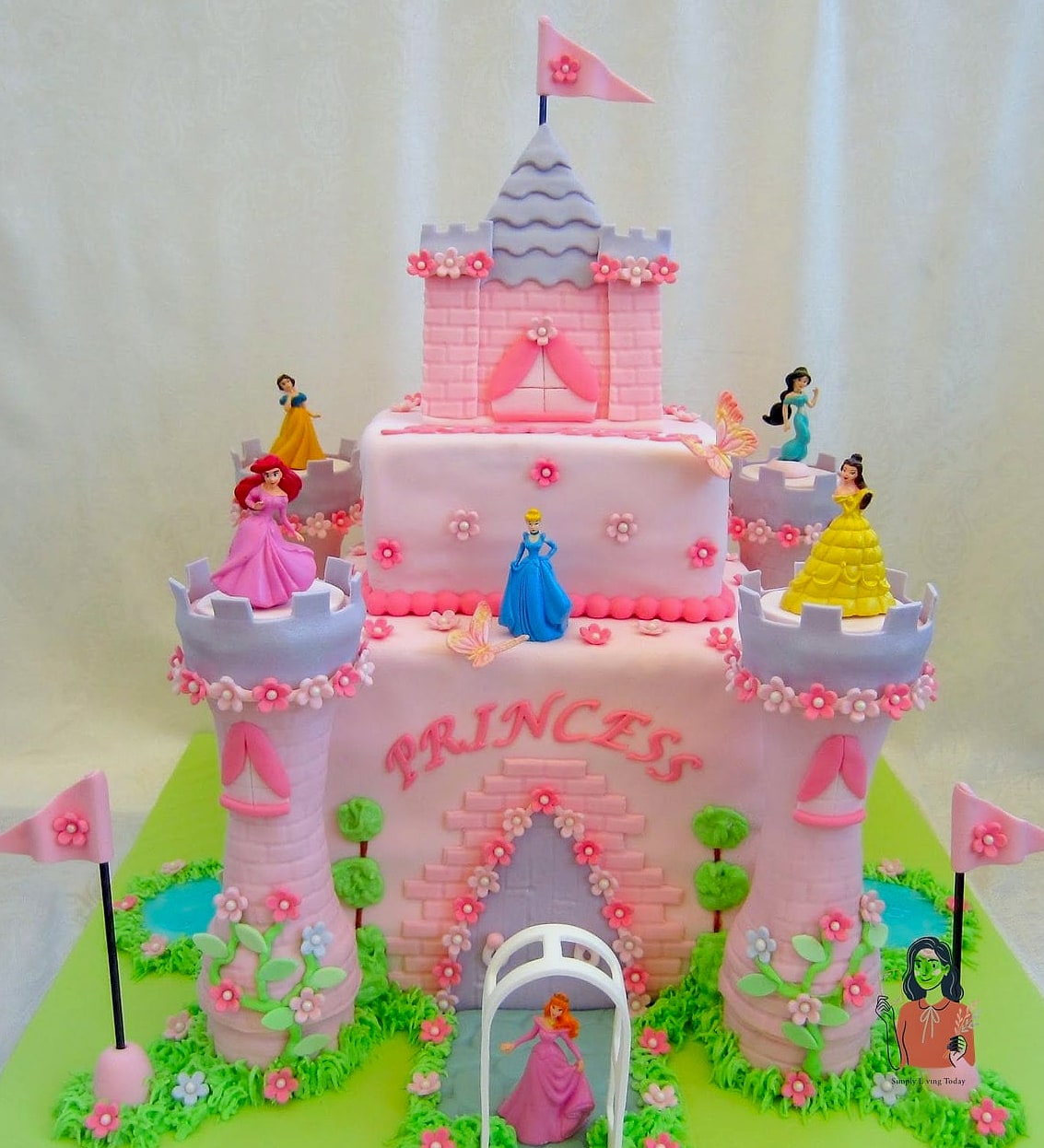 Castle Cake with Edible Turrets