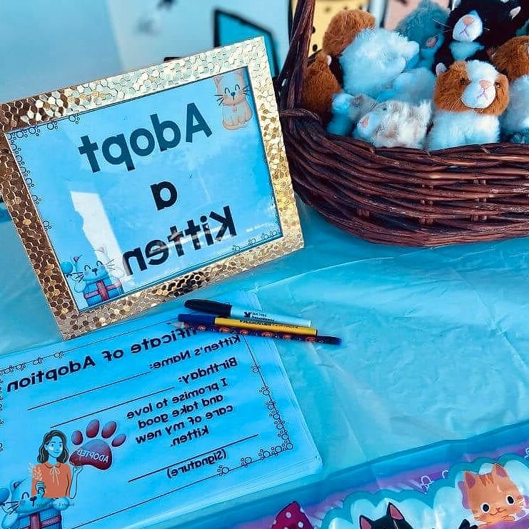 29 Adorable Cat Themed Birthday Party That Are Totally Pinterest-Worthy 17 Cat Adoption Station
