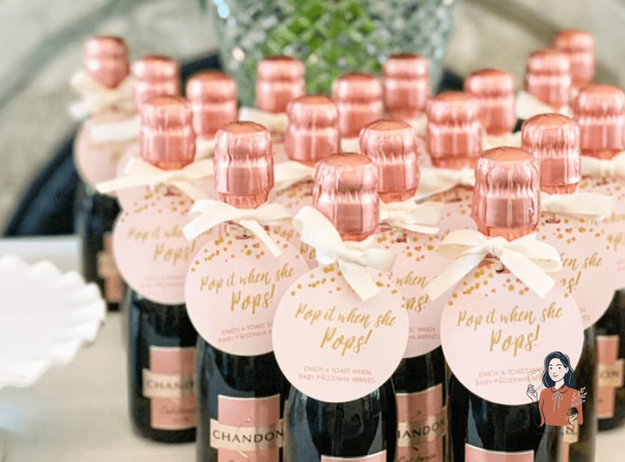 Champagne Party Favor Tags