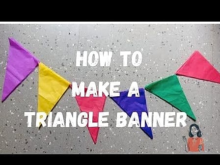 29 Clever Diy Banner Ideas You Can Make This Weekend 2 Classic Paper Triangle Banner
