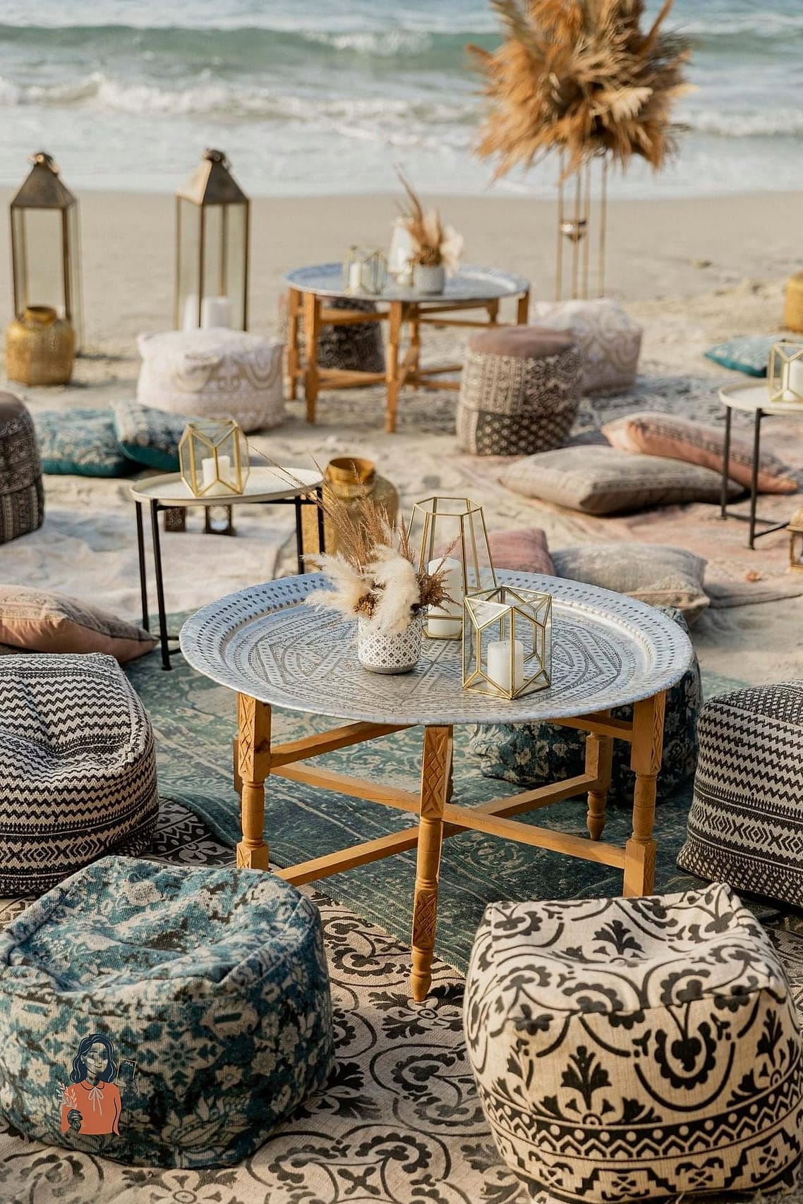24 Unique Beach Party Ideas for the Best Party Ever 20 Coastal Boho Picnic Party