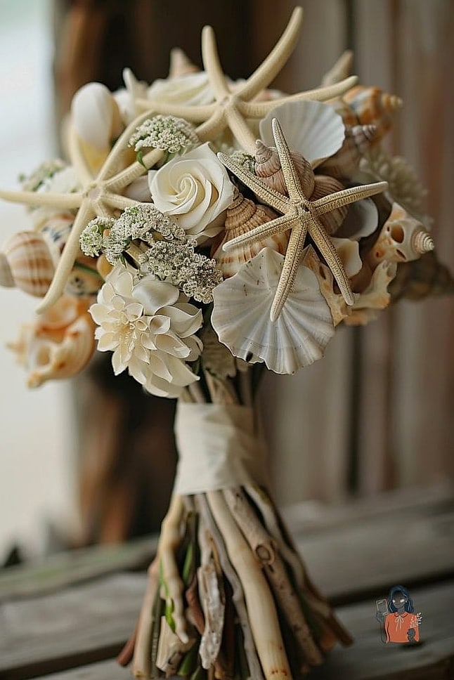 14. Coastal Shell Centerpieces