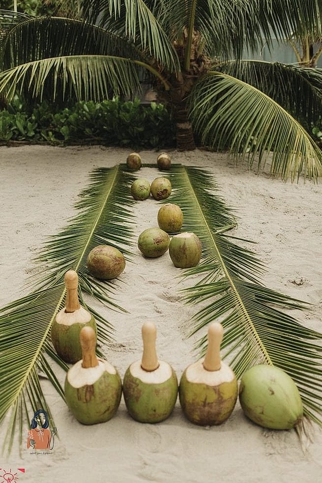 29 Unique Hawaiian Luau Party That Are Totally Pinterest-Worthy 16 Coconut Bowling