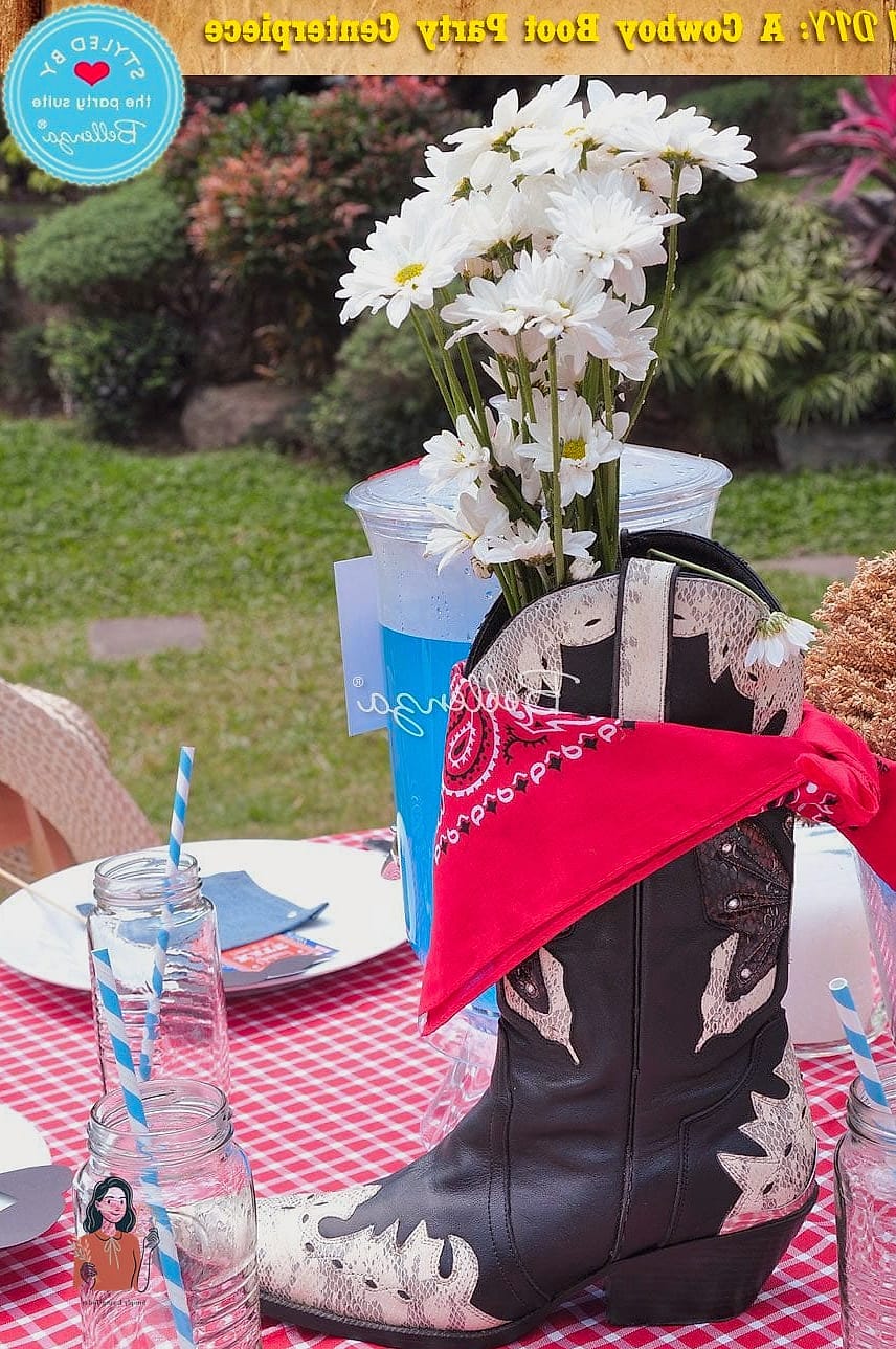 Cowboy Boot Flower Vases