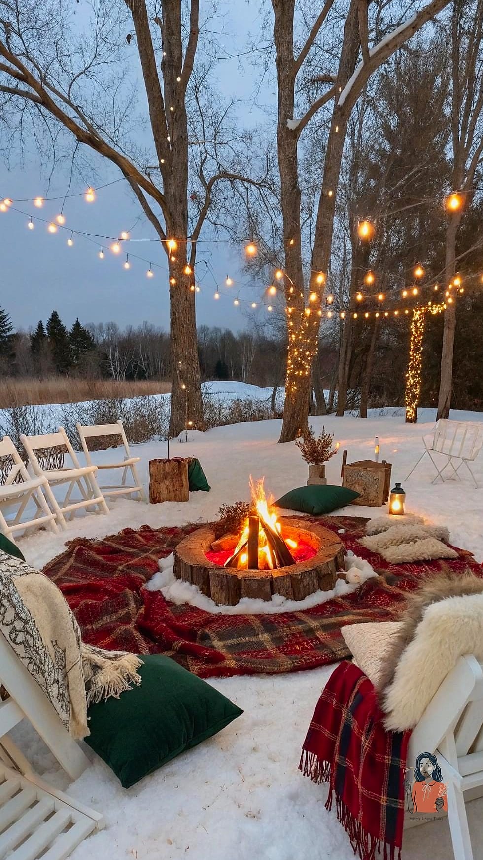 Cozy Blanket and Pillow Lounge