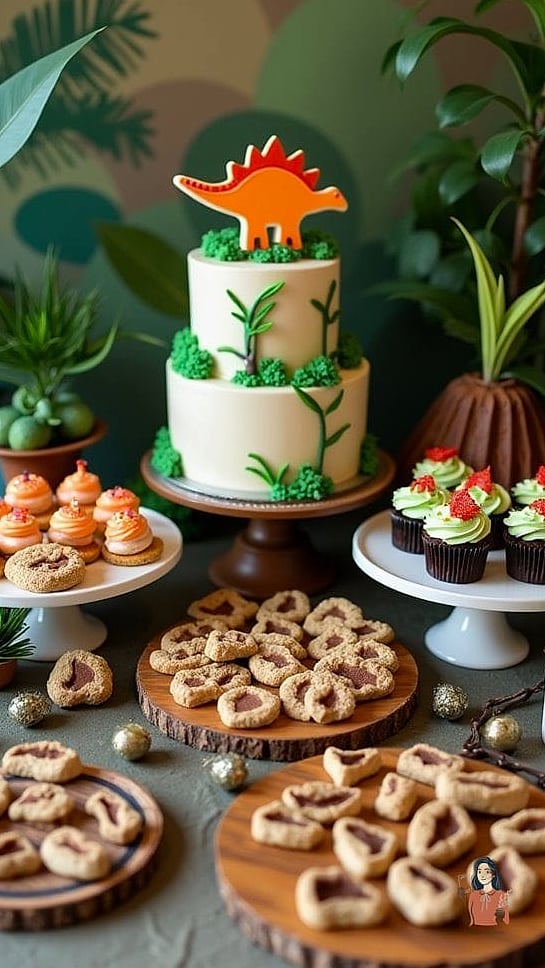 25 Creative Dinosaur Birthday Party Worth Stealing Right Now 6 Dinosaur Themed Dessert Table