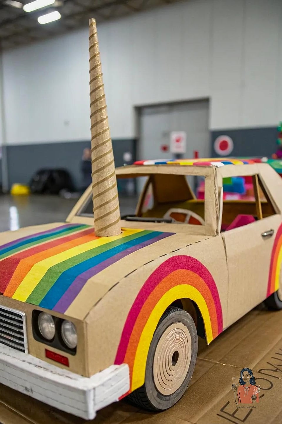 DIY Cardboard Race Car Photo Booth