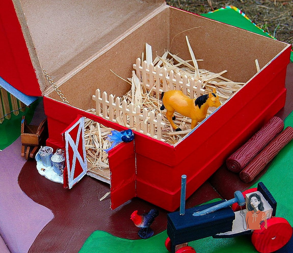 27 Stunning Farm Themed Birthday Party Everyone Will Be Talking About 5 4. DIY Cardboard Tractor Photo Booth