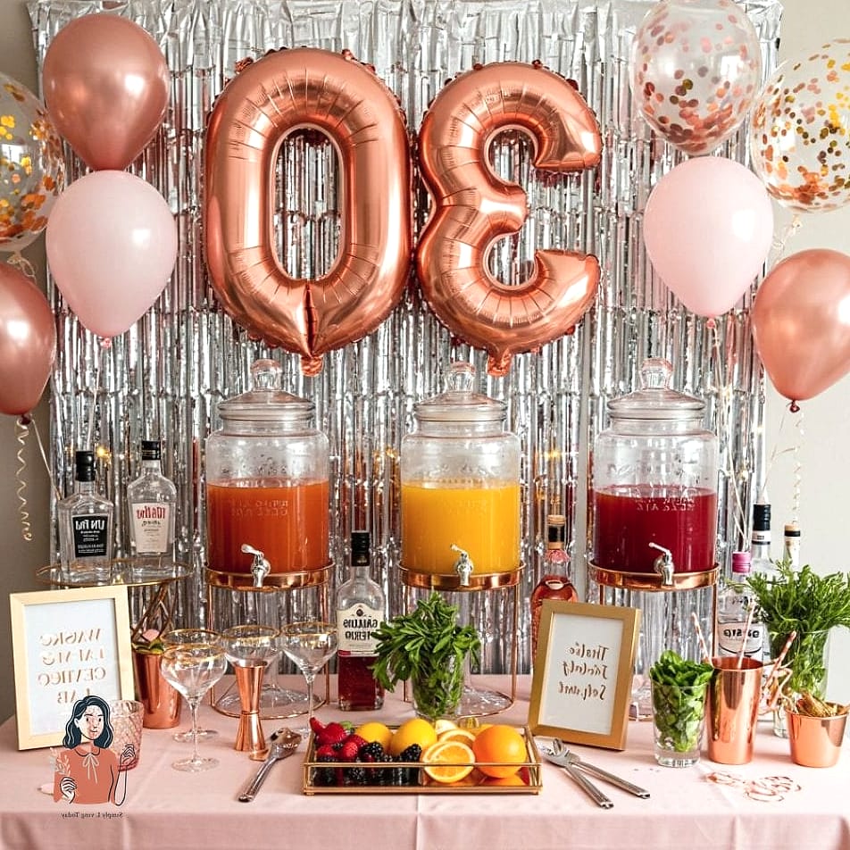 DIY Cocktail or Mocktail Bar