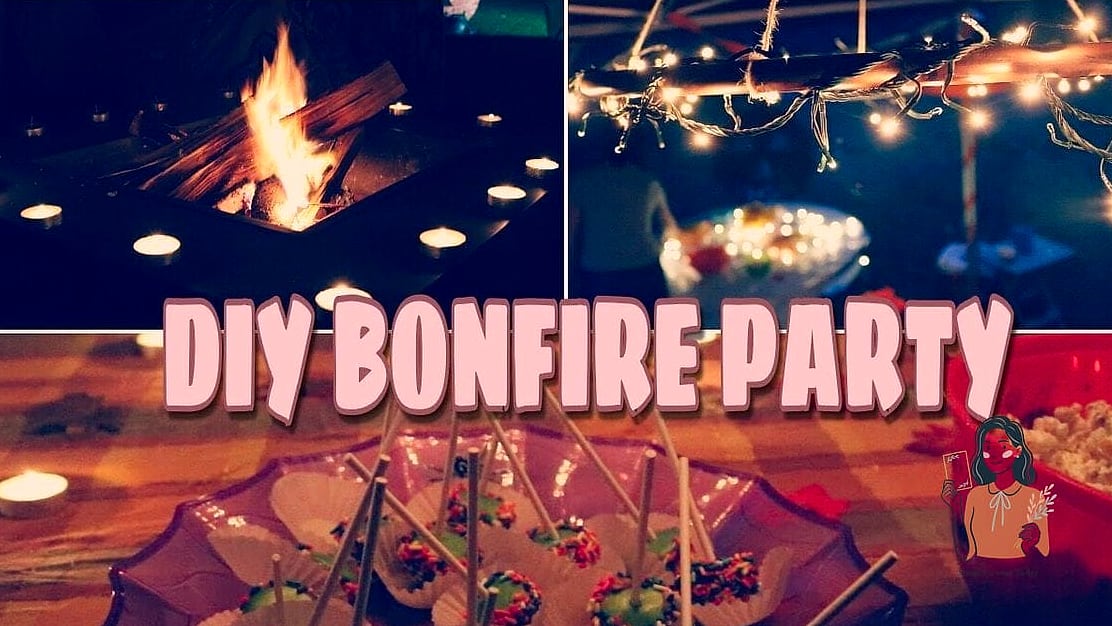 DIY Fire Pit Photo Booth