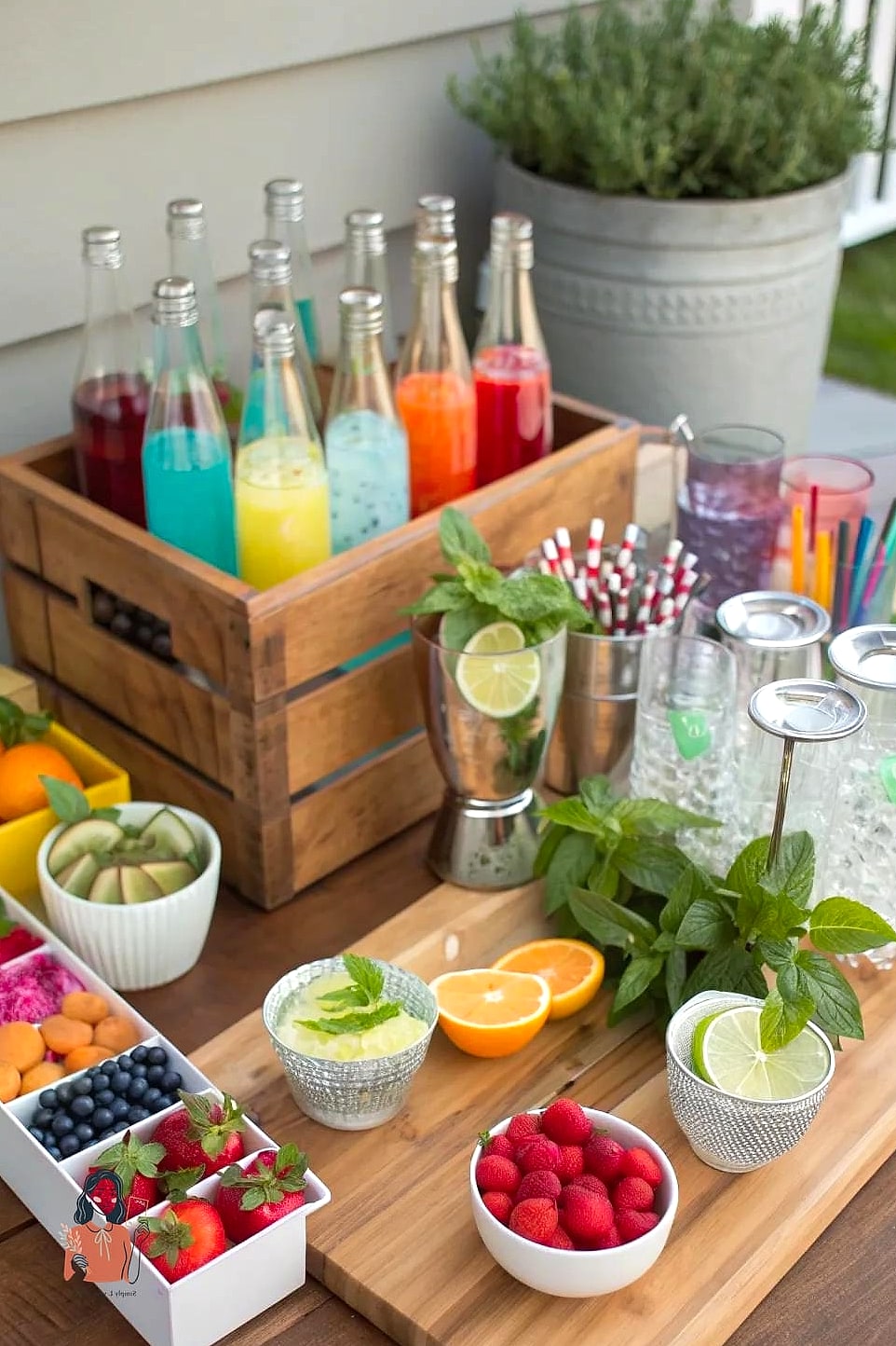 25 Stunning Indoor Party Ideas Worth Stealing Right Now 17 DIY Mocktail Bar