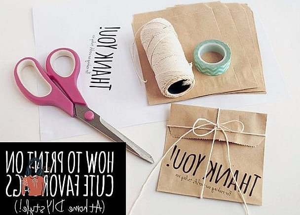 21 Clever Diy Favor Bags On a Budget 12 DIY Photo Favor Bags