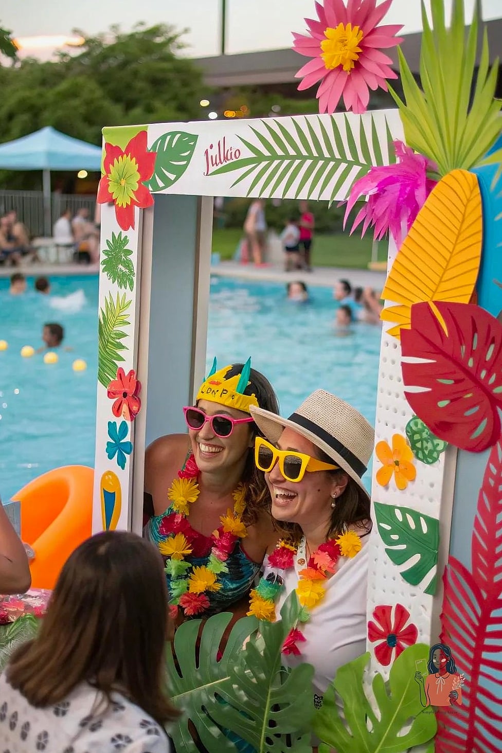 25 Incredible Pool Party Ideas Worth Stealing Right Now 4 DIY Pool Float Decorating Station