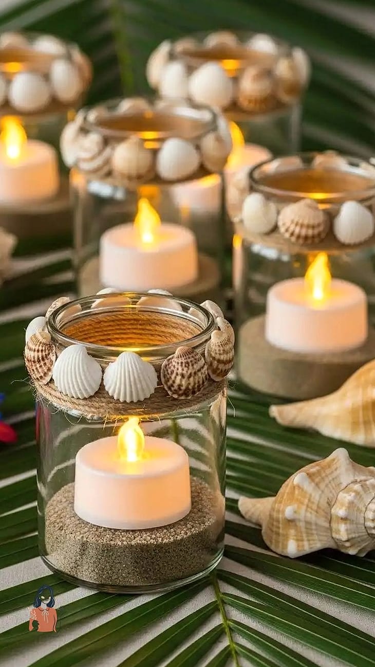 29 Unique Hawaiian Luau Party That Are Totally Pinterest-Worthy 24 DIY Seashell Place Cards