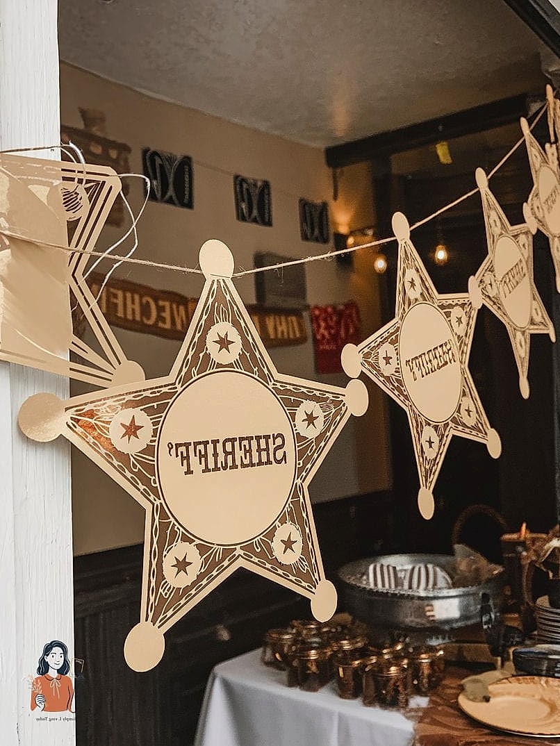 DIY Sheriff Badge Wall