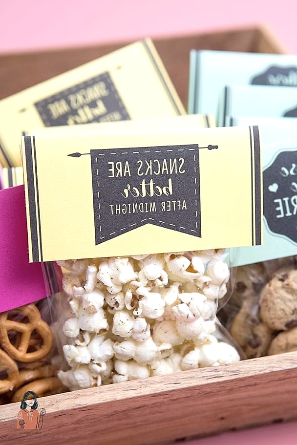 21 Clever Diy Favor Bags On a Budget 20 DIY Snack Pack Favor Bags