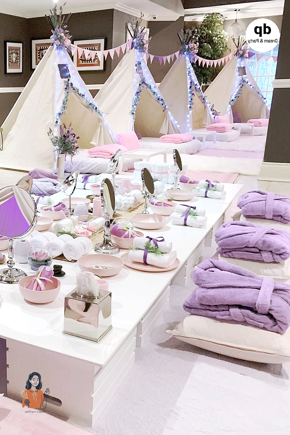 29 Adorable Slumber Party Ideas for the Best Party Ever 4 DIY Spa Night Station
