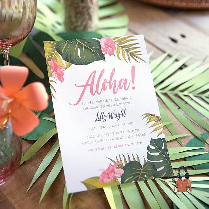 30 Incredible Tropical Party Ideas Everyone Will Be Talking About 9 DIY Tropical Invitations