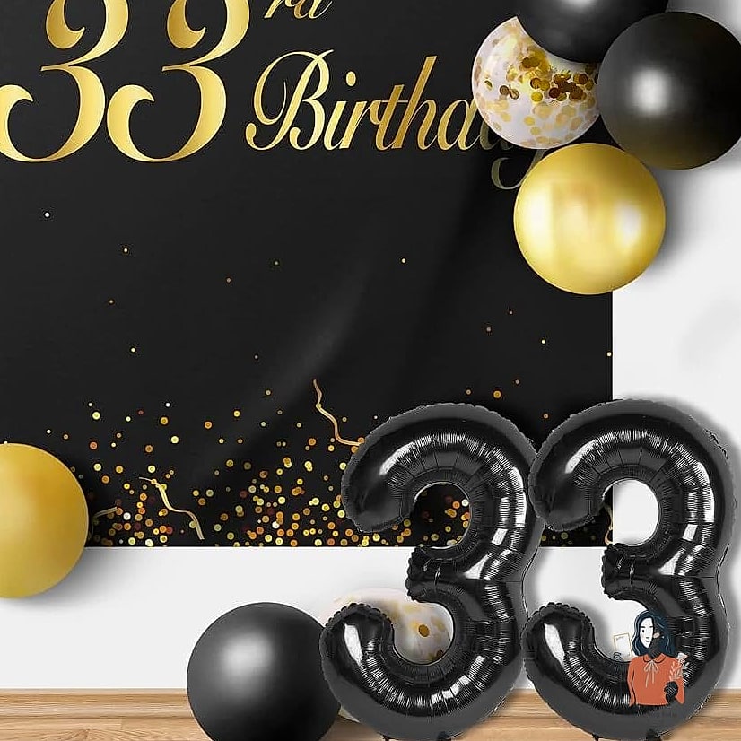 23 Stunning 33Rd Birthday to Make It Truly Memorable 7 Elegant Black and Gold Dinner