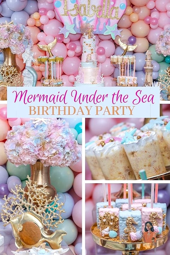 24 Stunning Under The Sea Birthday Party Worth Stealing Right Now 23 Extravagant Mermaid Tail Balloon Decor