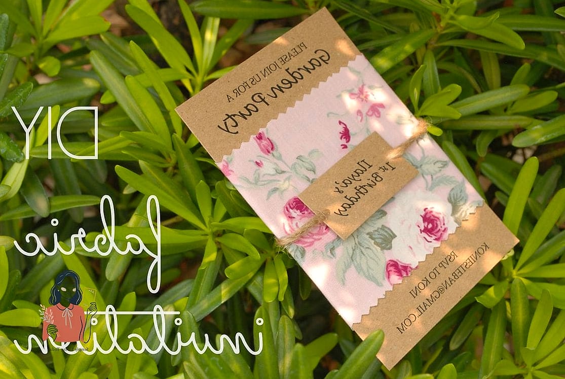 28 Simple Diy Invitations You Can Make This Weekend 16 Fabric Covered Invitations
