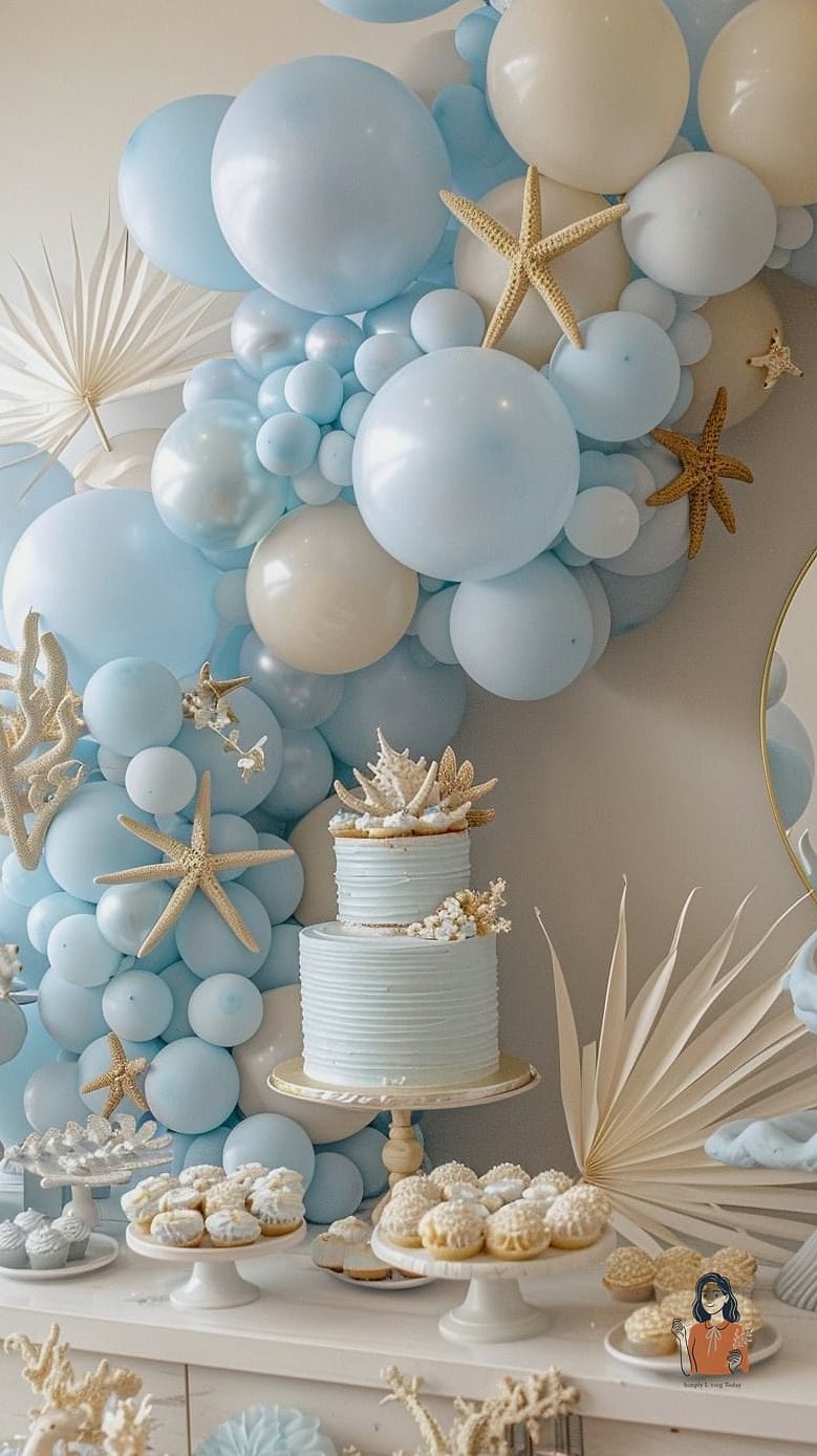 24 Stunning Under The Sea Birthday Party Worth Stealing Right Now 16 Fabulous Pastel Ruffle Mermaid Tiered Cake