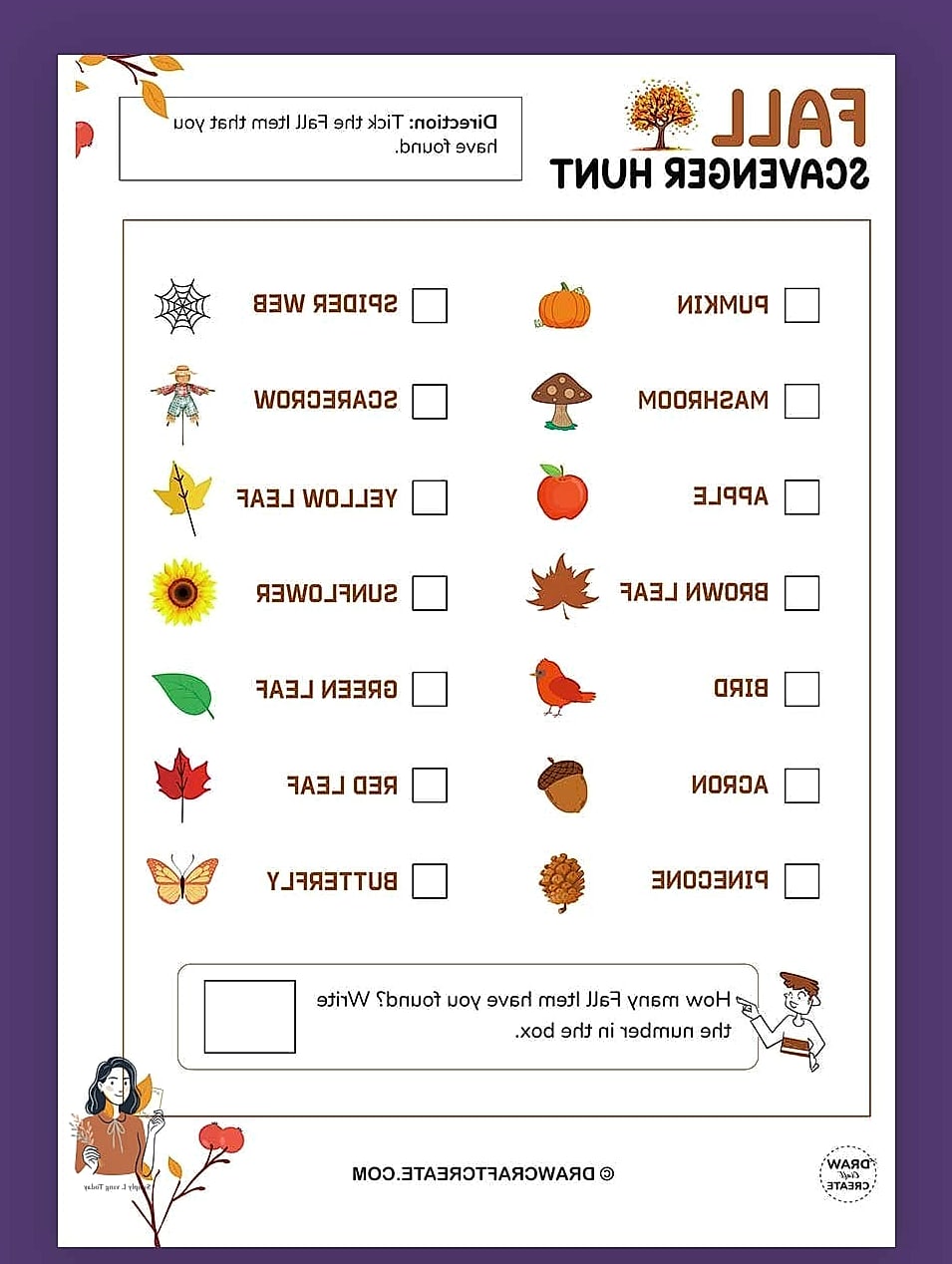 27 Adorable Fall Party Ideas That Are Absolutely Perfect 6 Fall Scavenger Hunt