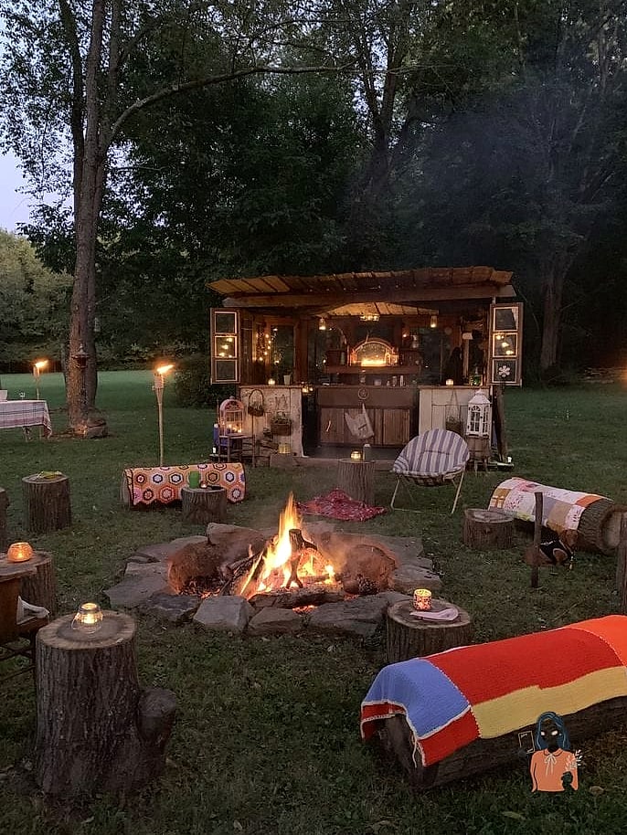 Farmhouse Style Bonfire Party