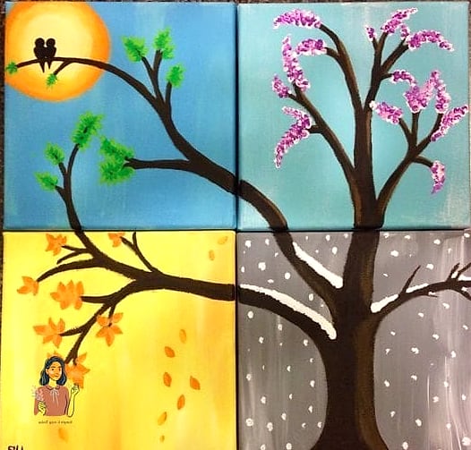 Four Seasons Painting Challenge