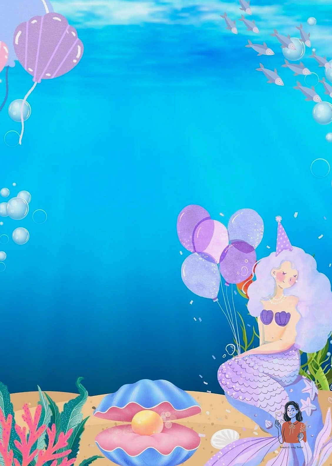 24 Stunning Under The Sea Birthday Party Worth Stealing Right Now 22 FREE Mermaid and Dolphin Party Printables
