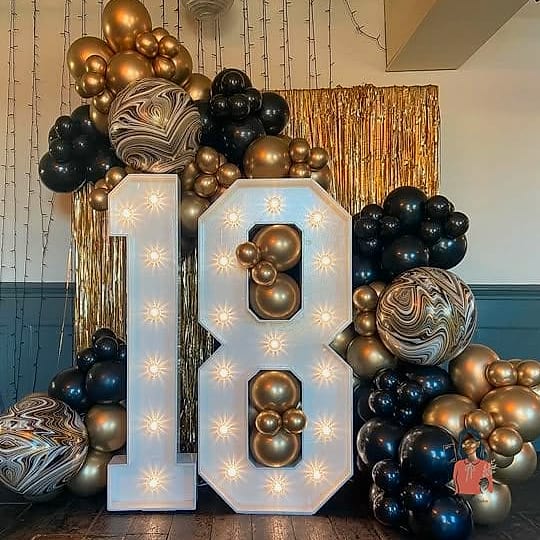 2. Glamorous Black and Gold Party