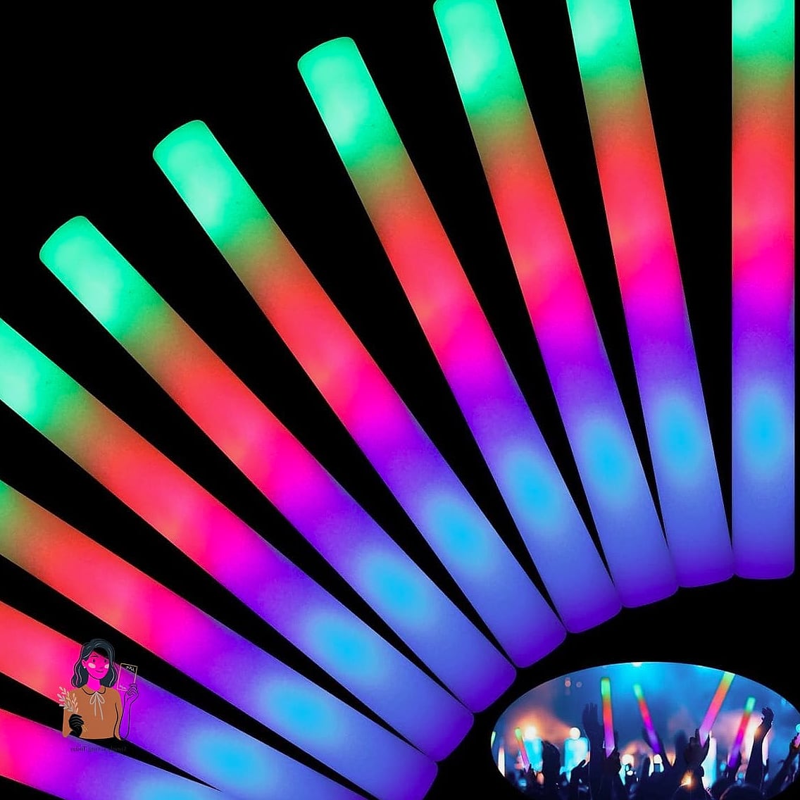 23 Unique New Years Party Games That Are Totally Pinterest-Worthy 14 Glow Stick Scavenger Hunt