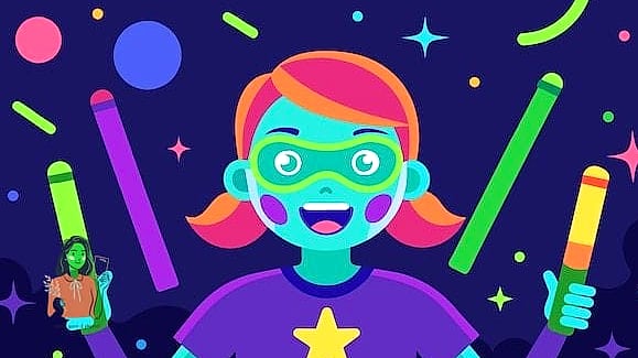 29 Adorable Slumber Party Ideas for the Best Party Ever 8 Glow Stick Dance Party