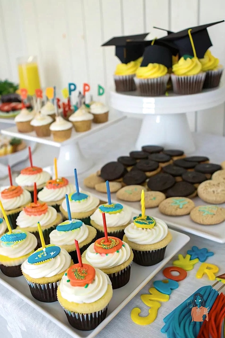 Graduation-Meets-Birthday Dessert Table