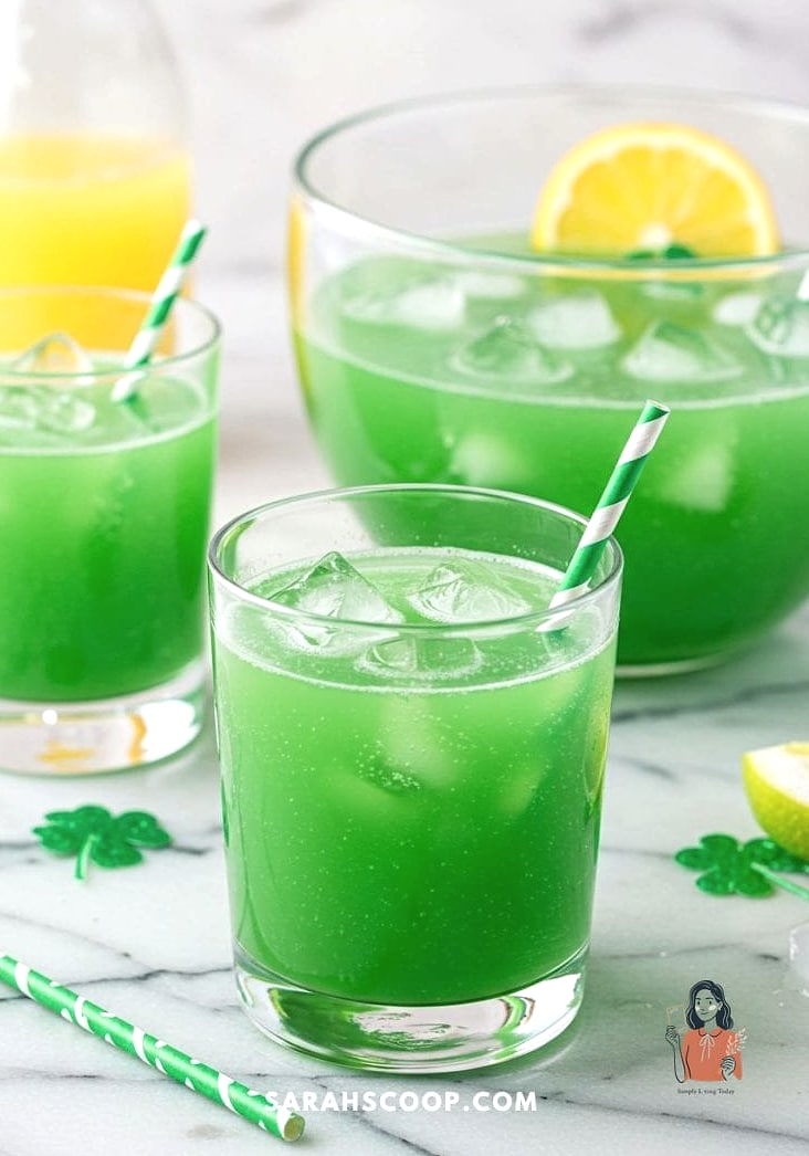 25 Stunning St Patricks Day Party Worth Stealing Right Now 22 Green Punch with Dry Ice Fog